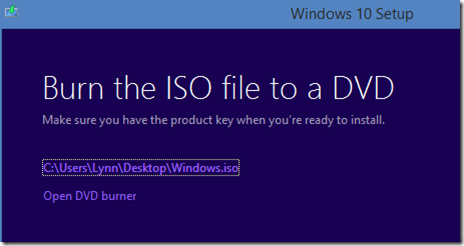 burn iso file to a dvd