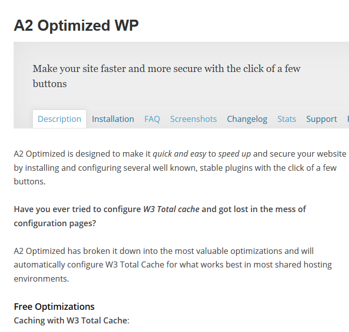 a2 optimized plugin