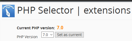 selector for php 7.0 in wordpress
