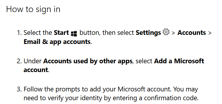 how to sign in with a microsoft account